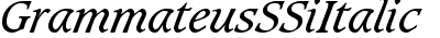 Grammateus SSi Italic