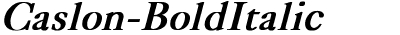 Caslon Bold Italic