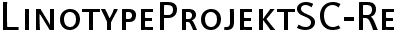 Linotype Projekt Small Caps