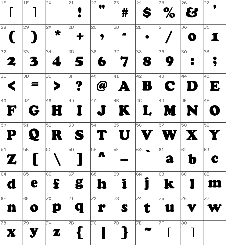 CooperBlack font