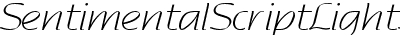 Sentimental Script Light SSi