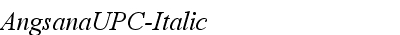 AngsanaUPC  Italic