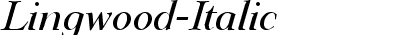 Lingwood Italic