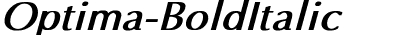 Optima Bold Italic