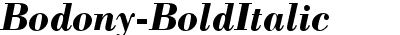 Bodony Bold Italic