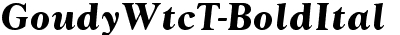 GoudyWtcT Bold Italic