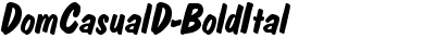 DomCasualD Bold Italic