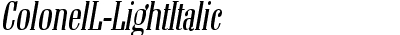 ColonelL Italic