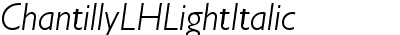 ChantillyLH LightItalic