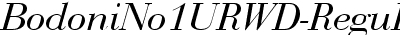 BodoniNo1URWD Italic