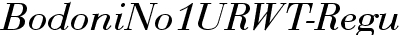 BodoniNo1URWT Italic