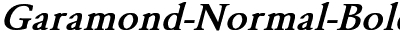 Garamond-Normal Bold Italic