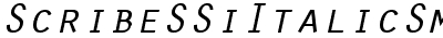 Scribe SSi Italic Small Caps