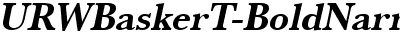 URWBaskerTNar Bold Oblique