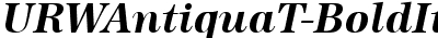 URWAntiquaT Bold Italic