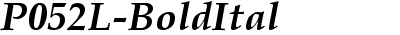 P052L Bold Italic