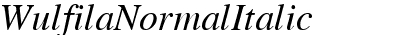 Wulfila NormalItalic