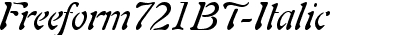 Freeform 721 Italic BT