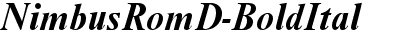 NimbusRomD Bold Italic