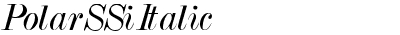 Polar SSi Italic