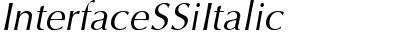 Interface SSi Italic