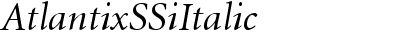 Atlantix SSi Italic