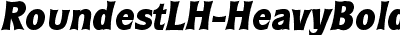 RoundestLH Bold Italic