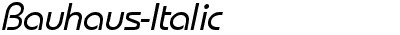 Bauhaus Italic
