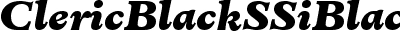 Cleric Black SSi Black Italic