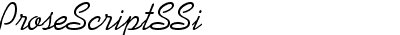 Prose Script SSi