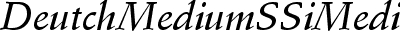 Deutch Medium SSi Medium Italic