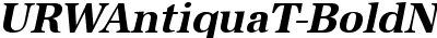 URWAntiquaTNar Bold Oblique