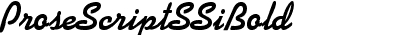 Prose Script SSi Bold