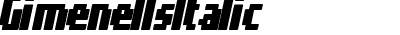 Gimenells Italic