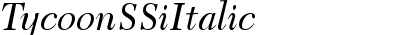 Tycoon SSi Italic