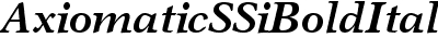 Axiomatic SSi Bold Italic