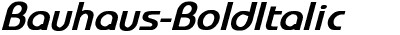 Bauhaus Bold Italic