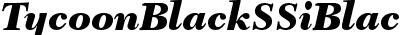 Tycoon Black SSi Black Italic