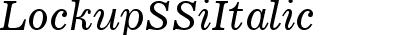 Lockup SSi Italic