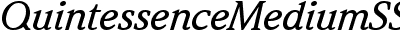 Quintessence Medium SSi Medium Italic