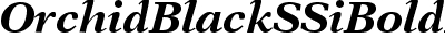 Orchid Black SSi Bold Italic