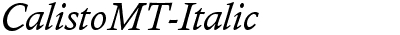 Calisto MT Italic
