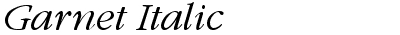 Garnet Italic
