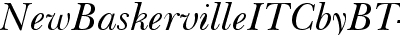 New Baskerville Italic BT