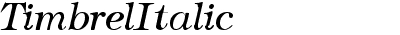 Timbrel Italic