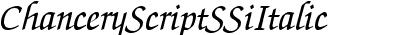 Chancery Script SSi Italic