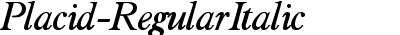 Placid-RegularItalic