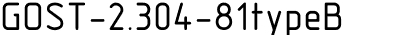 GOST 2.304-81 type B