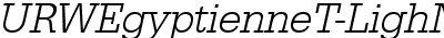 URWEgyptienneTLigNar Oblique