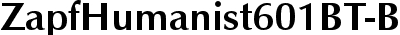 Zapf Humanist 601 Bold BT
